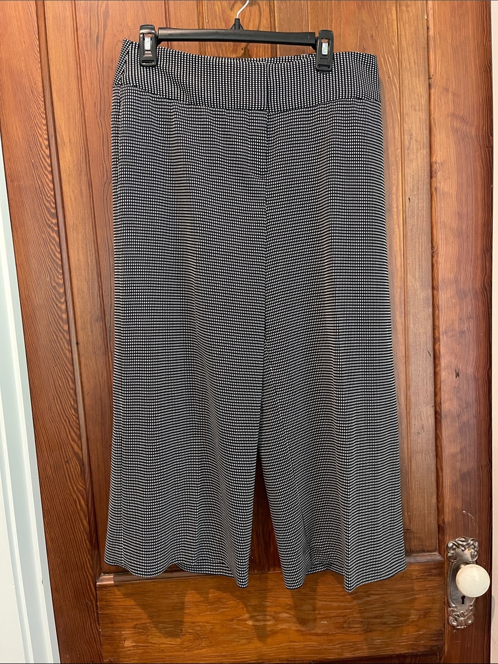 Alfani Black and White Checked Dress Pants